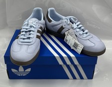 ADIDAS SAMBA OG IH9167 BLUE AND BROWN SIZE 10 WOMENS CRYSTAL SKY EARTH STRATA