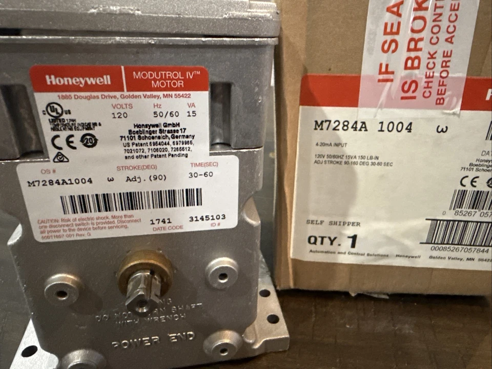 HONEYWELL M7284A-1004 Modutrol IV Motor M7284A1004 NEW - Image 2 of 4