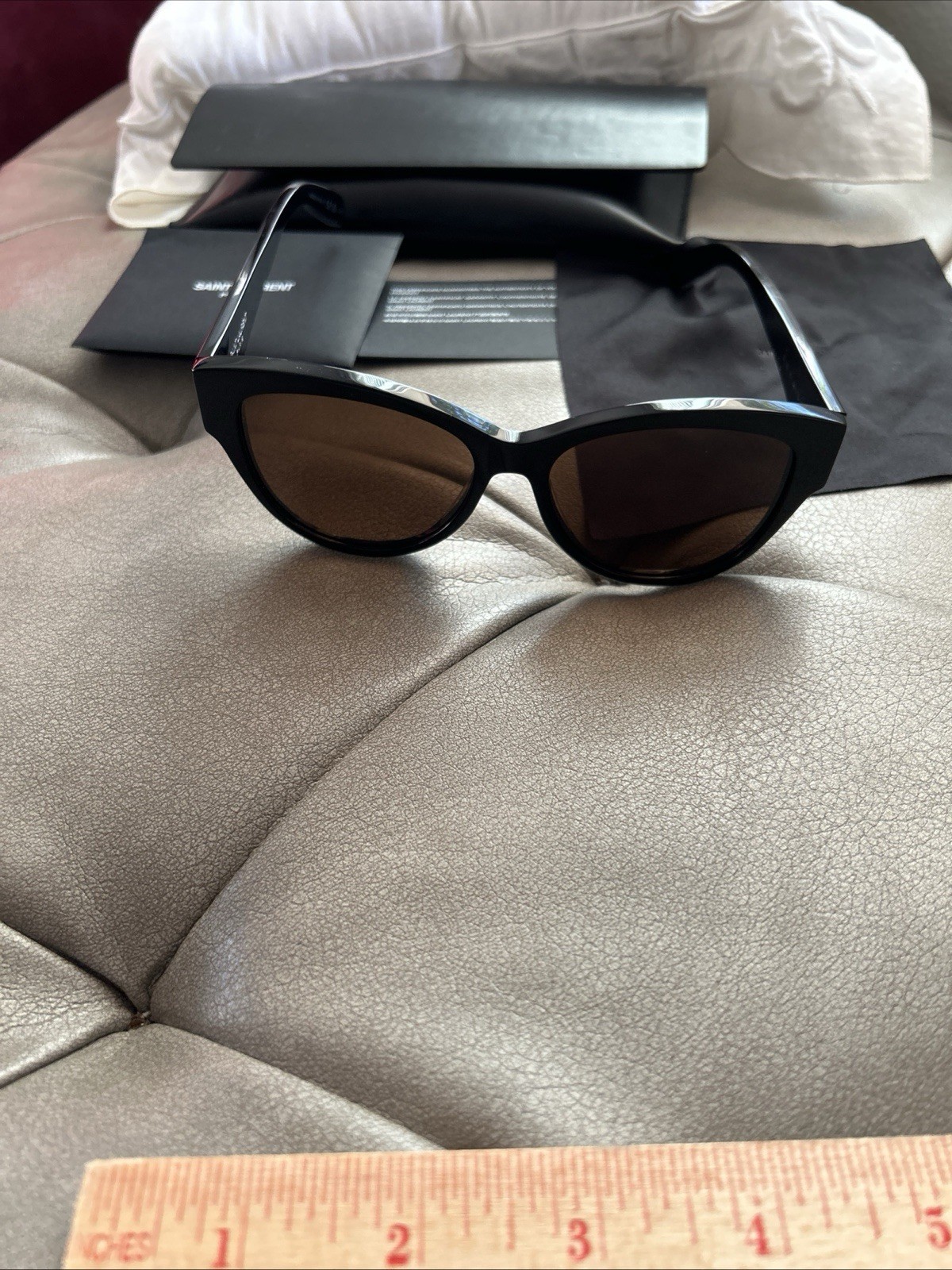 Occhiali da sole Saint Laurent SL 162 54 16 145 nero lucido YSL occhiali da sole donna