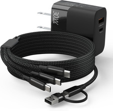 30W 3-In-1 USB C Fast Charger for DJI Mini 4 Pro/4K, Mini 3 Pro/3,Mavic 3, Ai...