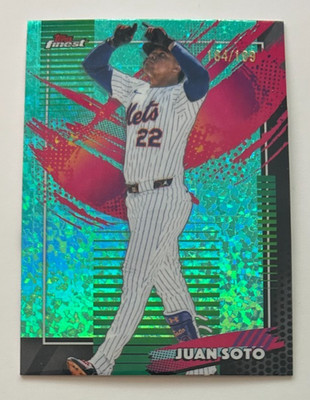 Juan Soto Rare Aqua Mini Diamond Parallel #184/199 2026 Topps Finest Baseball