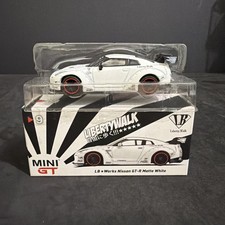 MINI GT LB Works Nissan GT-R R35 Type 1 Matte White RHD MGT00009-R #9