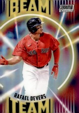 2022 Stadium Club Chrome Beam Team Wave Refractors #BT18 Rafael Devers Card