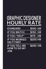 funny graphic designer gifts: 110 Blank Lined notebook Journal with a funny sayi