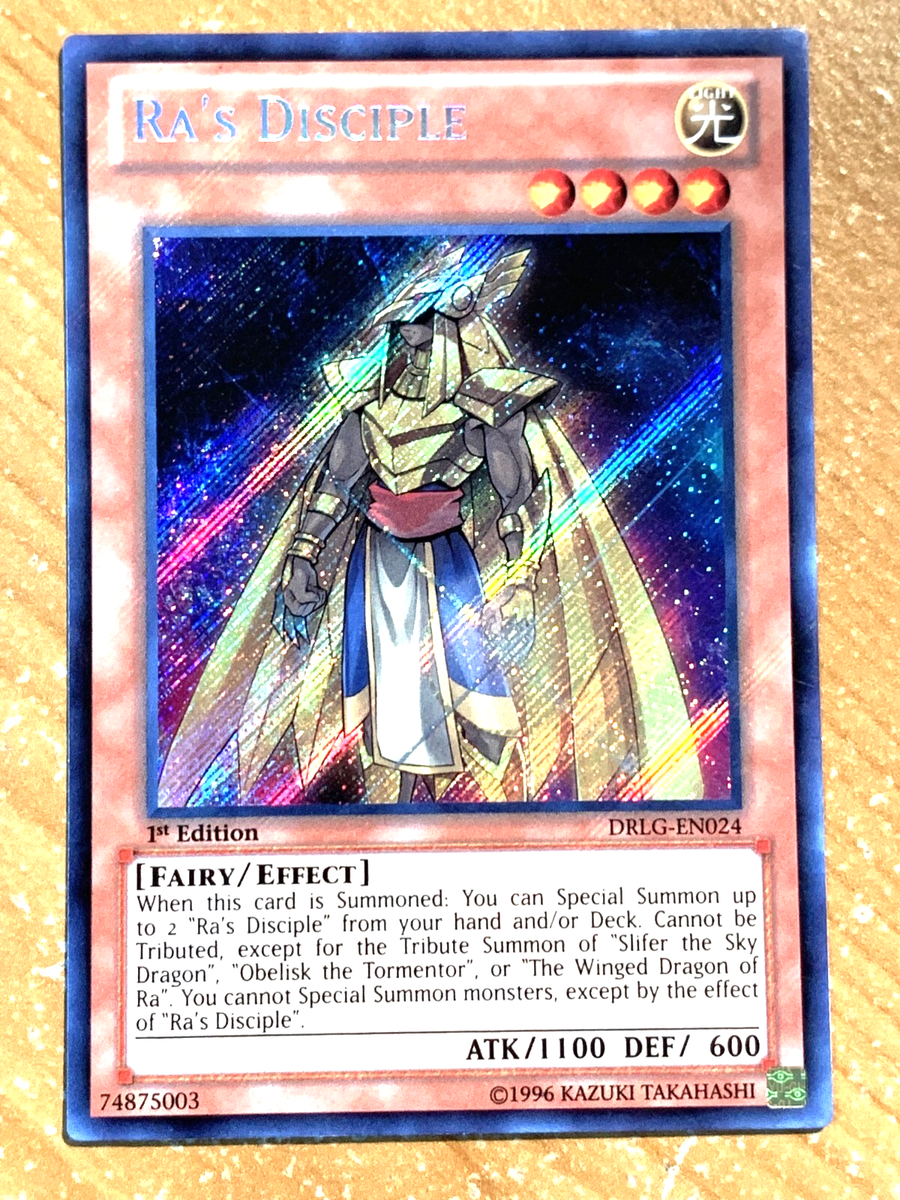 yugioh Ra's Disciple DRLG-EN024 1st Ed Secret Rare Near Mint