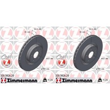 2x ZIMMERMANN BREMSSCHEIBEN 350mm INNENBELÜFTET VORNE passend für GENESIS G70 KI