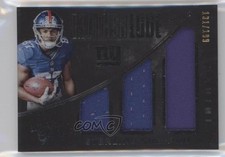 2016 Black Gold Mother Lode Triple Memorabilia White /199 Sterling Shepard 2j6
