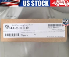 New Factory Sealed AB 1746-NO4V SER A SLC 500 PLC Analog Output Module 1746NO4V