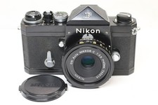Nikon F Eyelevel 35mm SLR Film Camera Black GN 45mm F/2.8 Lens S/N 722xxxx