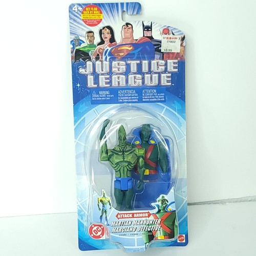 Martian Manhunter Attack Armor Justice League DC Action Figure Mattel 2003 New - Picture 1 of 4