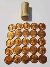 Lot of 25 ONE CENT COINS 1959 No Mint Mark Lincoln Memorial PENNY 1 Cent Coin