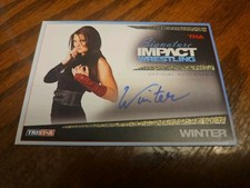 2011 Tristar TNA Signature Impact Wrestling Auto Gold Glitter Foil #18/25 Winter