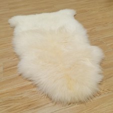 Genuine Australian Sheepskin Rug, Real Lambskin Area Rug, 2x3 ft Single Pelt,...