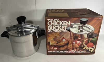 #ad WEAR EVER 6 QT Chicken Bucket 90026 Low Pressure Cooker Fryer Vintage Made USA $59.99