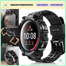 Samsung Galaxy Watch 5 Pro Case 45mm with Band - Durable Protection, Black