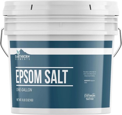Epsom Salt (1 Gallon), Resealable Bucket, Magnesium Sulfate Soaking Solution, Al