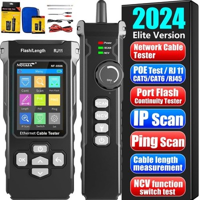 NF-8506 Network Cable Tester IP Scan PoE Ping TDR for CAT5 CAT6