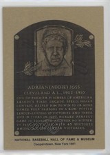 1981-89 Metallic Hall of Fame Plaques 1981 Addie Joss HOF n8a