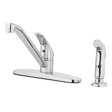 Single-Handle High-Arc Kitchen Faucet with Side Polished Chrome Single Handle