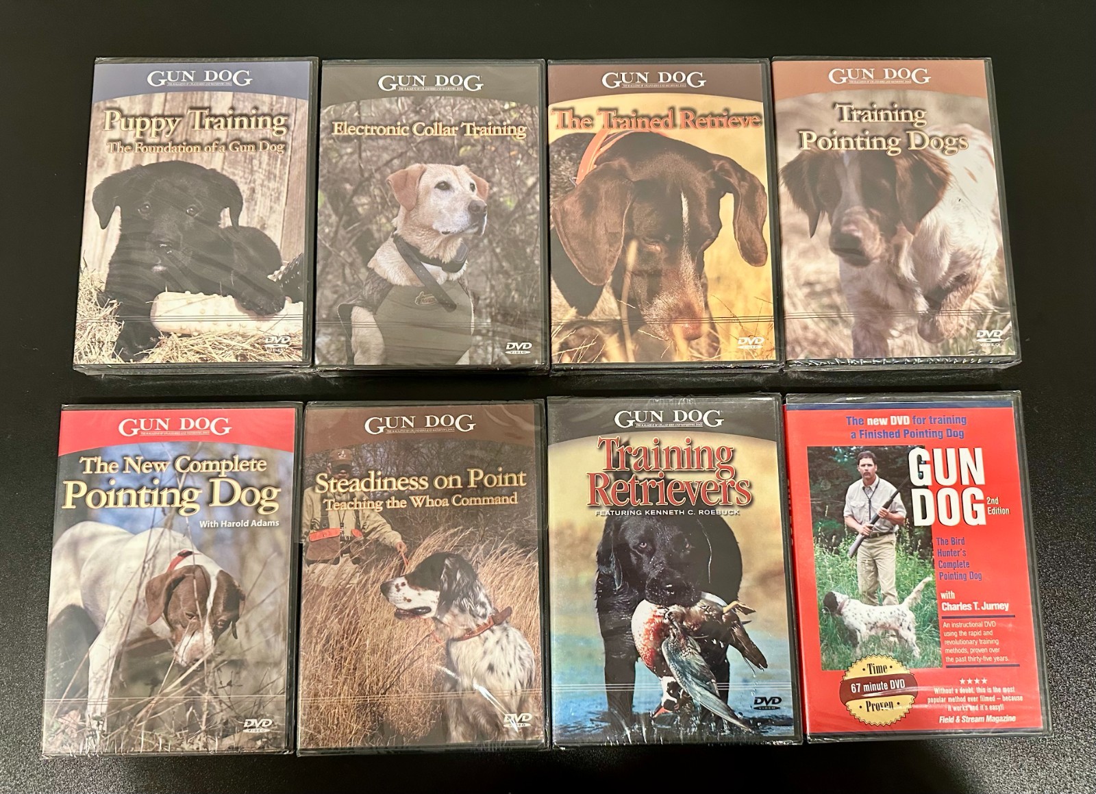 Gun Dog 8 DVD Lot (Retriever Training, Training Pointing Dogs, etc) *NEW/SEALED*