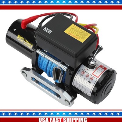 Winch for 1956-1966 TRUCK 2.2L 3.7L 3.8L Synthetic Cable 12000LB 12000LBS 85FT