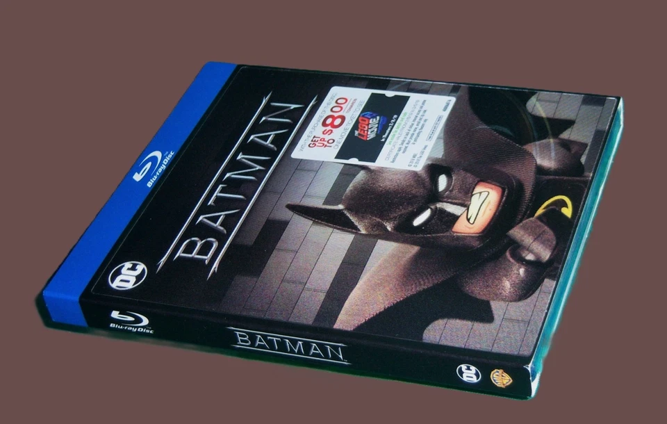 NEW RARE OOP DC MICHAEL KEATON BATMAN MOVIE BLU RAY 1989 & LENTICULAR SLIPCOVER Foto 3 de 3