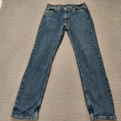 Levi's 514 Premium Straight Fit Jeans Men's Size 30x32 Blue Denim Stretch Preppy