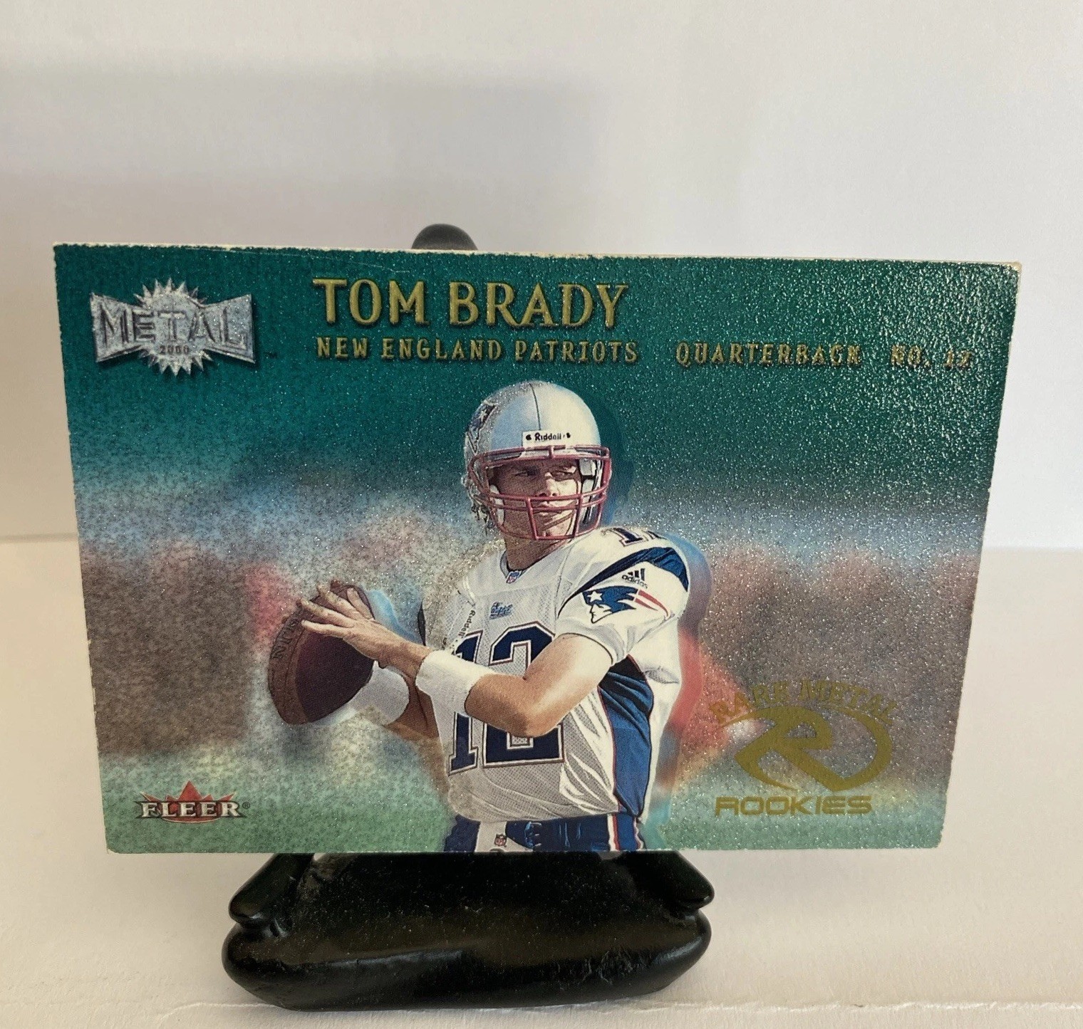 Tom Brady 2000 Fleer Metal Emerald Green #267 Rookie