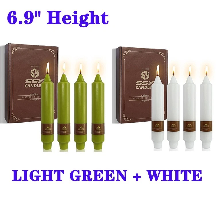 8 Pack Pillar Candle Home Decor Unscented Taper Candlesicks  7" Dinner Candles  - Image 4 of 4