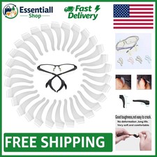 20 Pairs of Clear Anti-Slip Silicone Eyeglass Retainers for Ultimate Comfort
