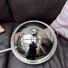 Demeyere Padella Wok 38 cm Inox con Coperchio Elettrico/Gas/Induzione Top