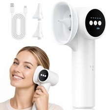 Upgraded Ear Wax Removal, Electric Cleaner with Mild Drying, L, White