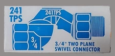 241TPS 3/4" Hose Two Plane Swivel Connector For Flammable Liquids 08/25