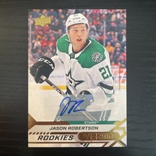 2020-21 Upper Deck Auto Jason Robertson Overtime Rookie Autograph 