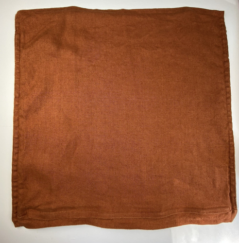 IKEA Dytag Throw Pillow Covers 20" x 20" Burnt Orange 100% Linen Square - Picture 4 of 10