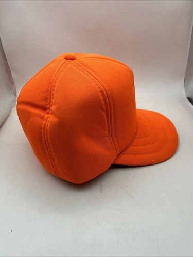 Vintage Hunting Hat Men OS Safety Orange YA - All Foam Size Large - Picture 4 of 7