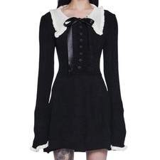 Dolls Kill Widow Bad Ideas Sweater Dress