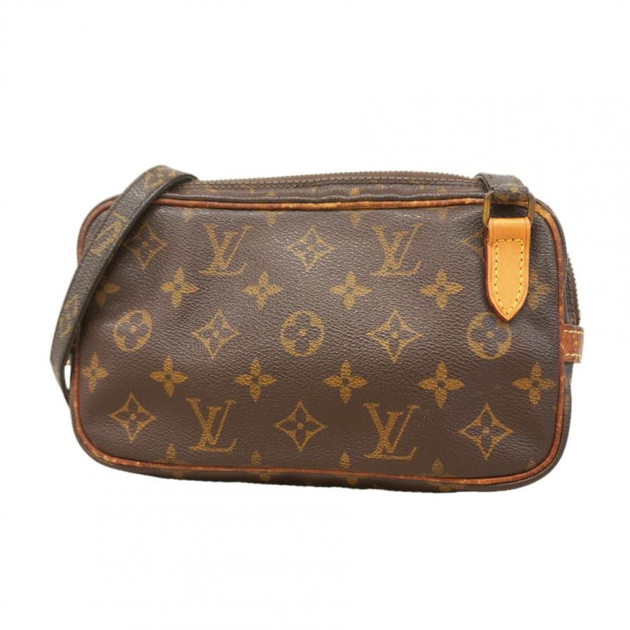 LOUIS VUITTON Pochette Marly Bandouliere M51828 Monogram Shoulder Bag Brown