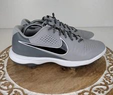 Nike Alpha Huarache 3 Varsity Low Mens Size 11 Light Smoke Grey Black CT0829-023