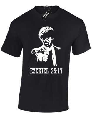 EZEKIEL 25:17 HERREN T-SHIRT PULP RETRO FILM ZITAT JULES WINNFIELD S -5XL