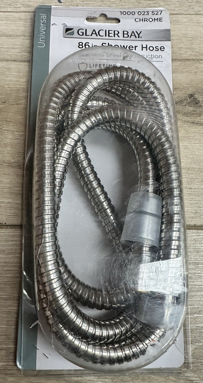 Glacier Bay 86 in. Stainless Steel Replacement Shower Hose Chrome 1000 023 527