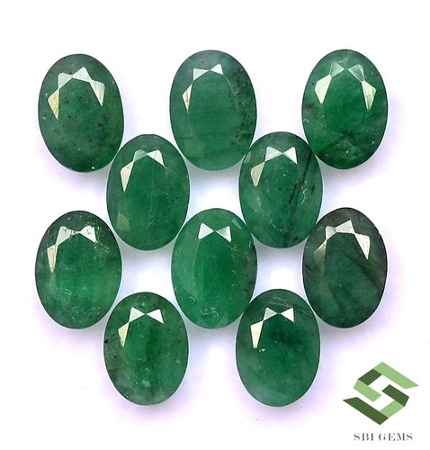 Paire D'émeraudes Vertes Naturelles Muzo - Non Chauffées - 7x5 Mm - Certifiées GDL - Colombie