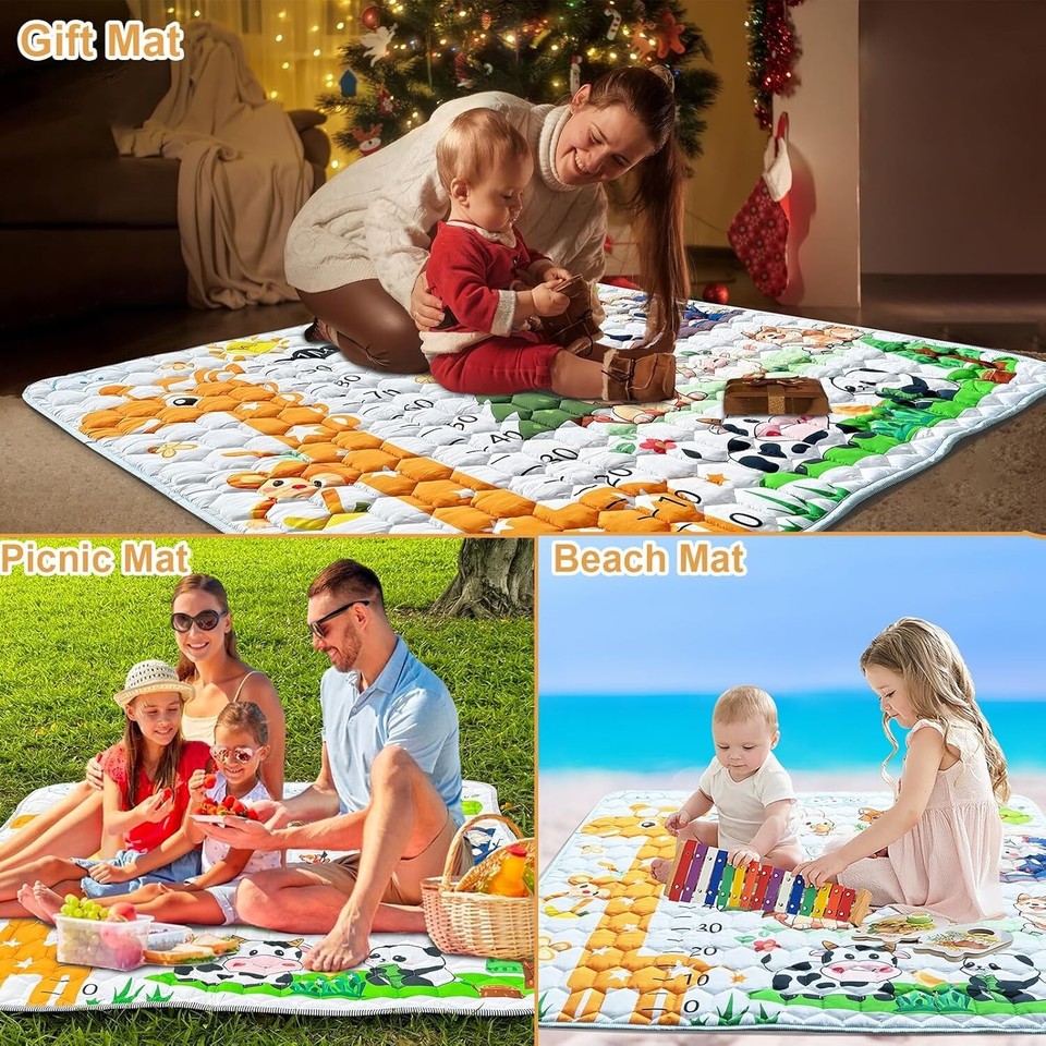 Baby Play Mat Waterproof Play Matt NonSlip Foldable Playpen Soft Bab