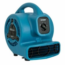 XPOWER P-80A,600 CFM,Low 1.2 Amp Mini Air Mover Carpet Dryer Floor Blower-Black