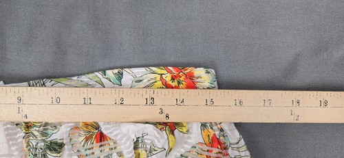 dRA Los Angeles Skirt Womens Large Floral Textured Burnout Boho Modern - Picture 10 of 11