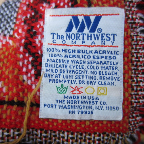 Vintage The Northwest Company Christmas Bear Throw Blanket - Picture 7 of 8