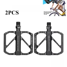 US Bike Pedals 9/16" Electric Bicycle Pedals Pair Black Sealed Bearing Non-slip