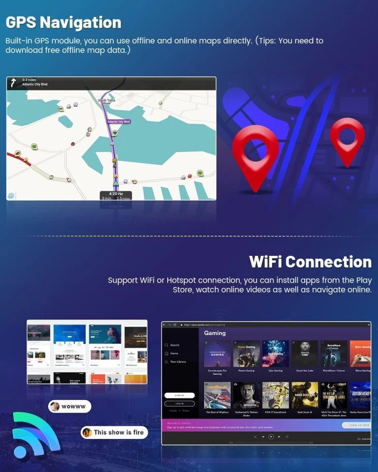 9" CarPlay Android 15 Radio GPS NAVI WIFI BT RDS FM Für Opel Astra H 2004 -2010 - Bild 4 von 4