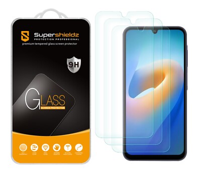 [3-Pack] Supershieldz Tempered Glass Screen Protector for Samsung Galaxy A26