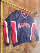 VINTAGE 90s TONIX NOLOGO "SANGER" Baseball Jacket / windbreake Mens size XL #S80